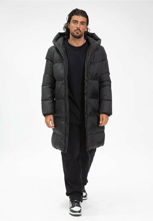 LONGUE À CAPUCHE - Manteau d'hiver - noir