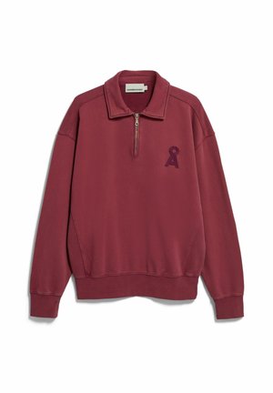 ARMEDANGELS, ICONIC Å GMT DYE - Sweatshirt - velvet red washed