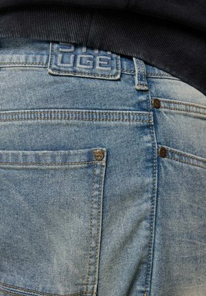 STHUGE, JEANS, BAGGY FIT, 5 POCKETS, BLEACHED DENIM, DESTROYED, UP TO SIZE 72 - Baggy Jeans - bleached denim