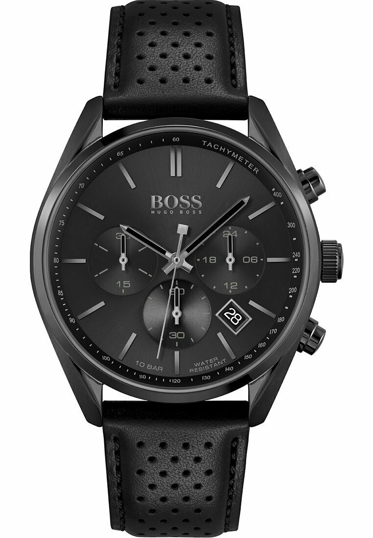 HUGO Chronograph watch schwarz/black