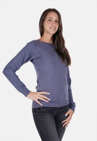 Yes Zee MAGLIONE - Felpa - blu chiaro