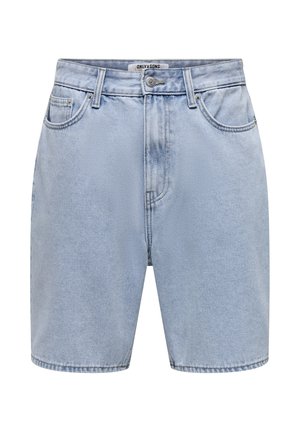 Only & Sons, JEANS-SHORTS ONSFADE MID RISE GERADE GESCHNITTEN SHORTS - Short en jean - light blue denim