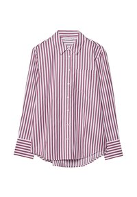 STRIPED WITH POCKET - Camicia - dark red