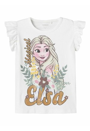 Name it NMFABLA FROZEN BOX WDI - T-shirt print - bright white