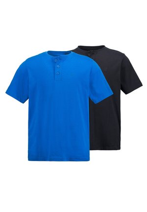 JP1880, GROSSE GRÖSSEN BIS 7XL  IM DOPPELPACKHENLEY RUNDHALSAUSSCHNITT KNOPFLEISTE - T-shirt basic - multicolored