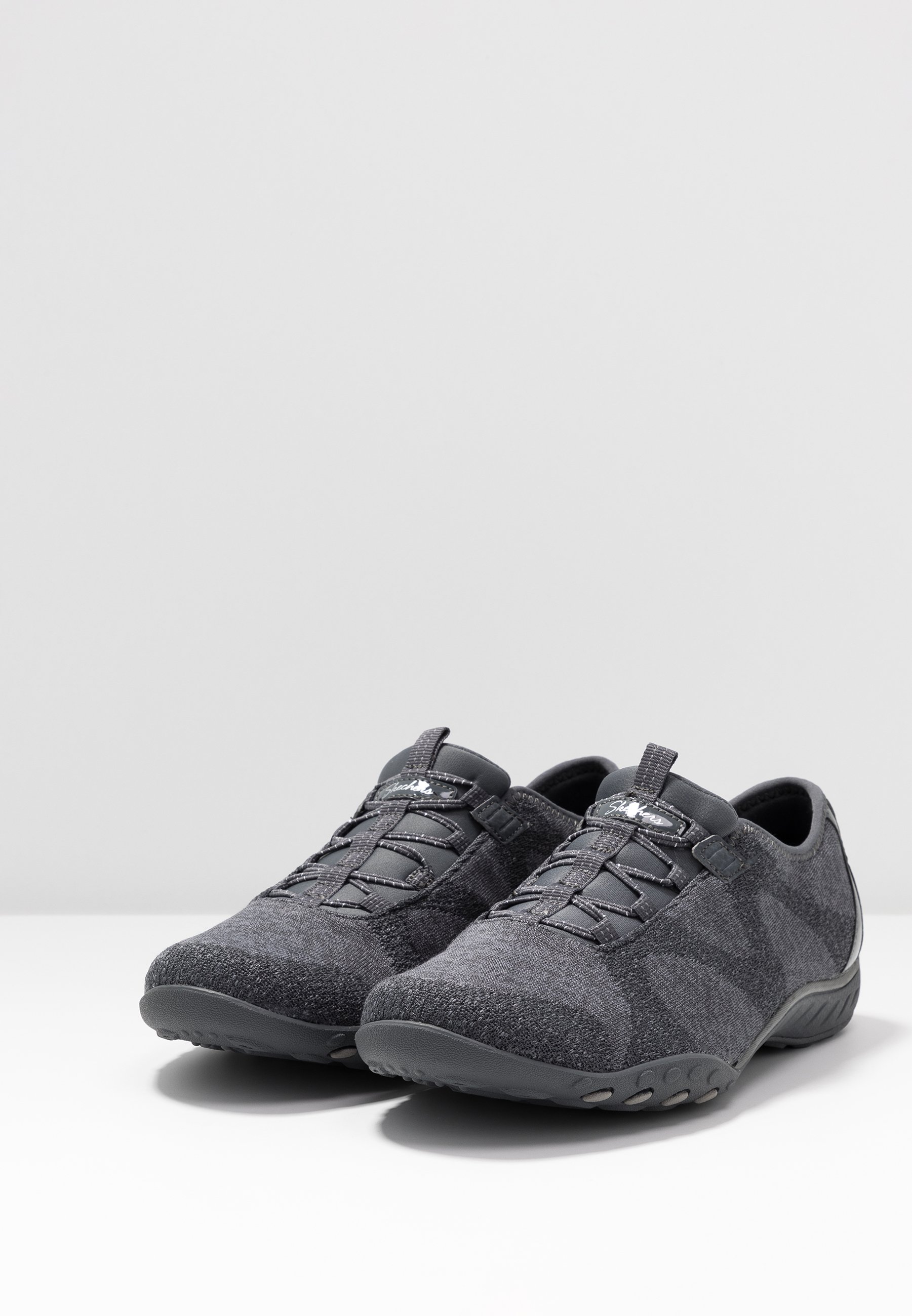 Skechers Wide Fit BREATHE EASY Joggesko charcoalgray Skechers Wide Fit BREATHE EASY Joggesko charcoalgray