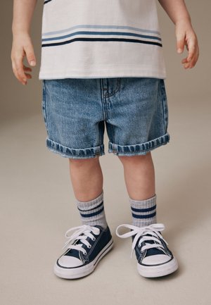 Next, REGULAR FIT - Shorts di jeans - mid blue denim
