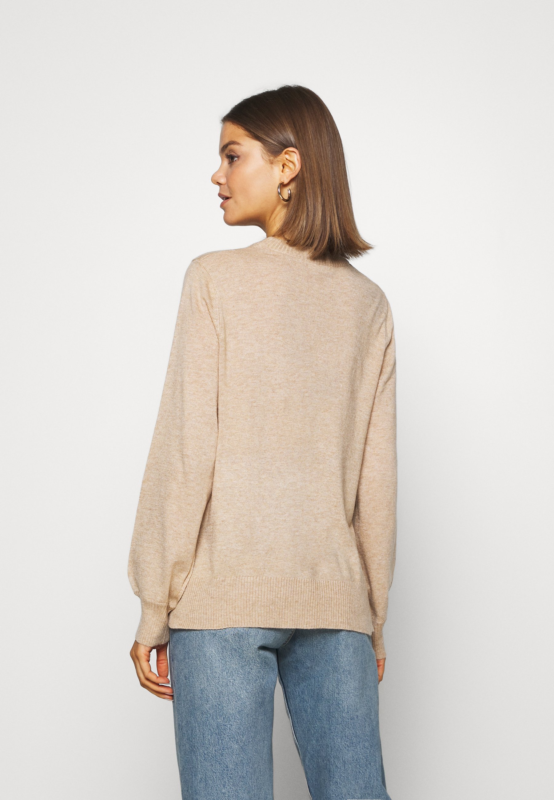 Gina Tricot ASTA Strikkegenser beige melange Zalando.no Gina Tricot ASTA - Strikkegenser - beige melange