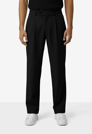 MAUVAIS, COMO RELAXED FIT PLEATED TAILORED TROUSERS - Bukser - black