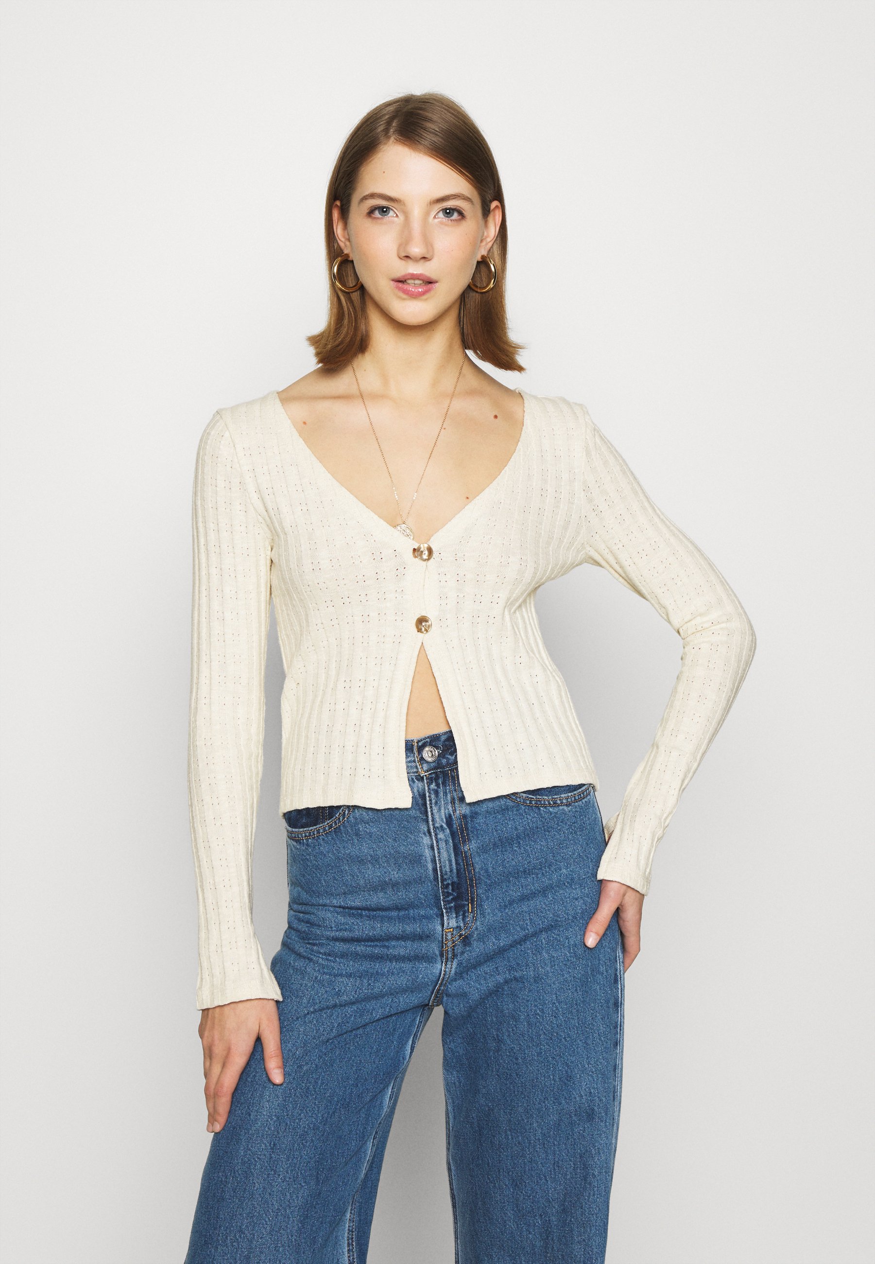 button down cardigan