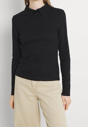 Langærmet T-shirt - black