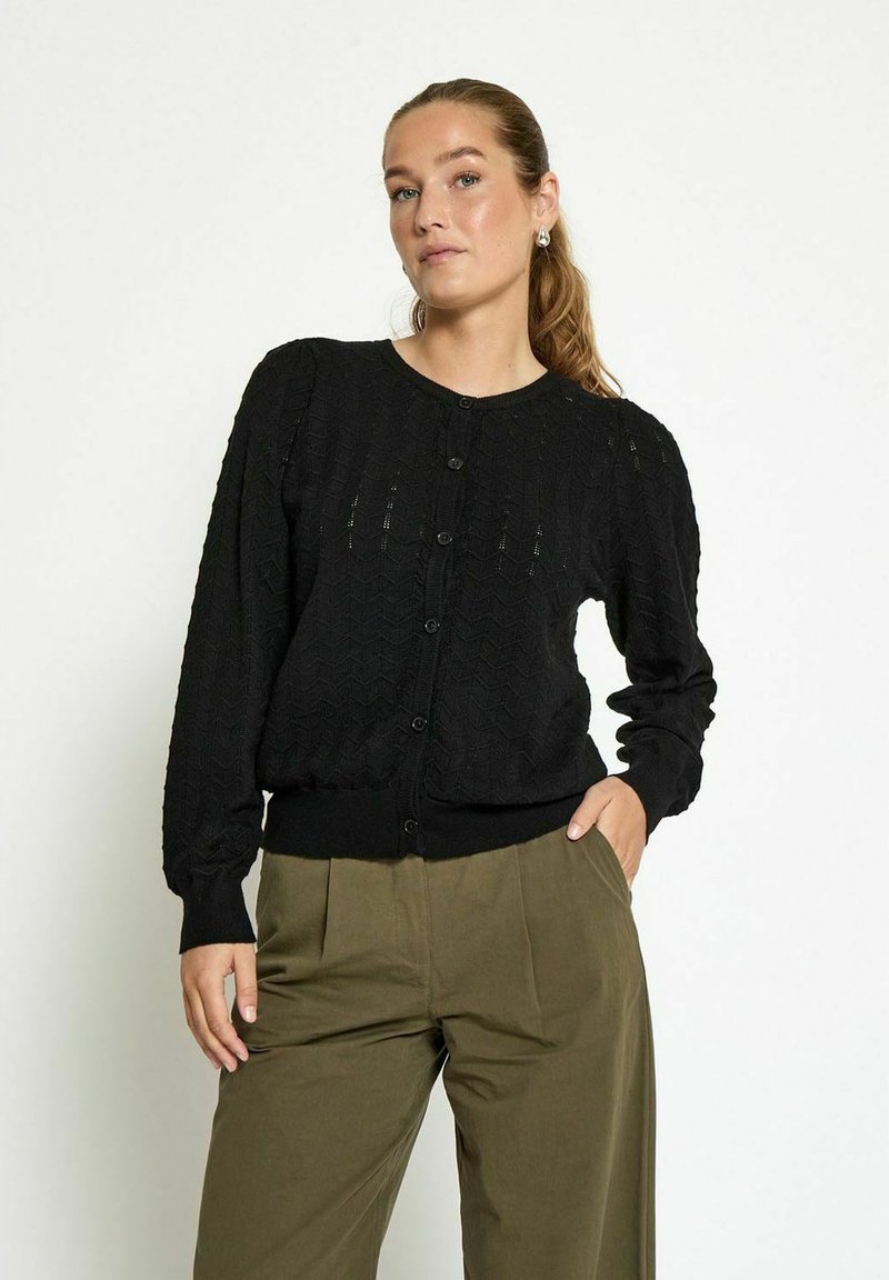 PEPPERCORN ROSY - Kardigán - black