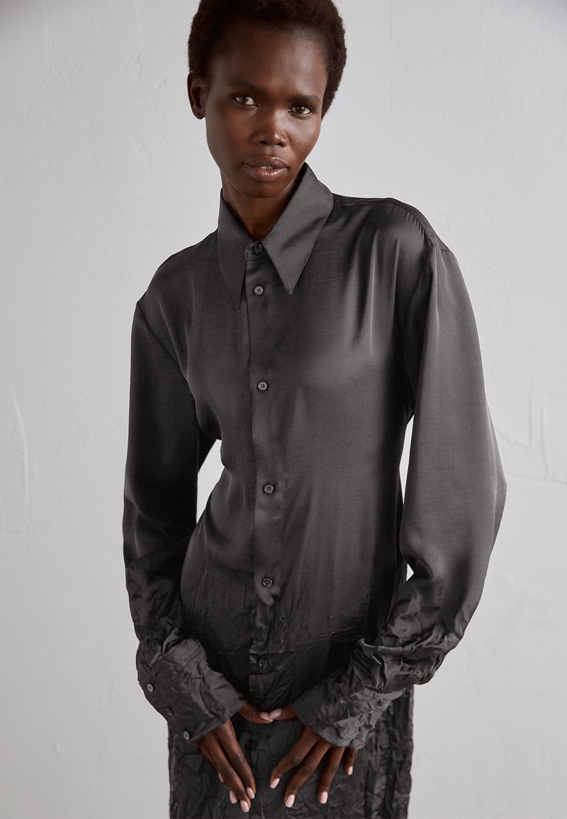 MM6 Maison Margiela MIDI DRESS Robe chemise black/noir ZALANDO.FR