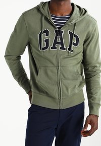 GAP Tröja med dragkedja - khaki