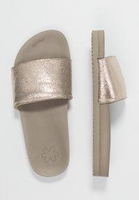 flip*flop POOL METALLIC CRACKED - Mules - taupe