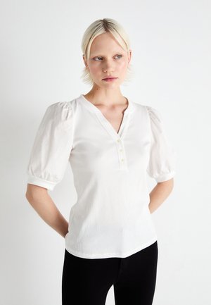 HENLEY PUFF - Tricou basic - white