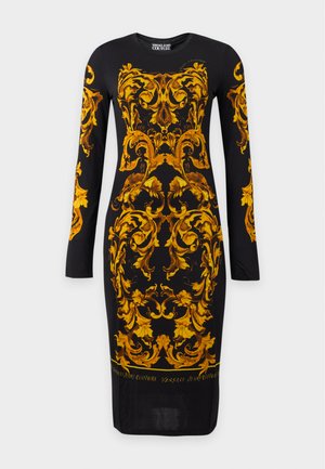 Versace Jeans Couture, PLACED - Vestito di maglina - black/gold-coloured