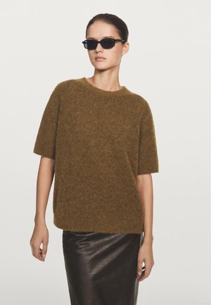 Massimo Dutti Strickpullover - olive