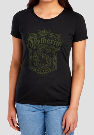 Harry Potter, HARRY POTTER SLYTHERIN SHIELD SKETCH - T-Shirt print - black