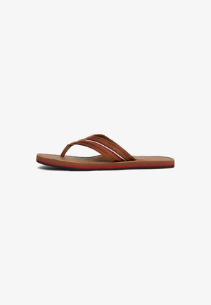 Tommy Hilfiger WARREN 4D - Sandalias de dedo - winter cognac
