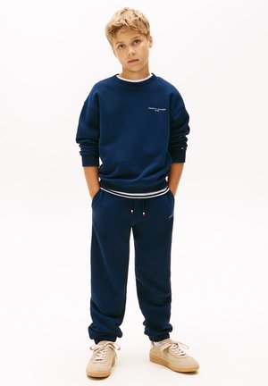 C-NECK SET - Pantalones deportivos - dark night navy