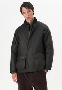 Barbour MODERN BEAUFORT JACKET - Ελαφρύ μπουφάν - dark brown/midnight oak