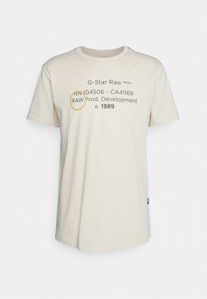 LASH GRAPHIC - Print T-shirt - talc
