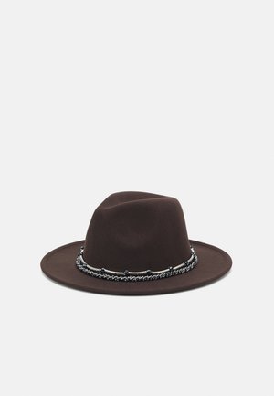 BARB WIRE TRIM FEDORA UNISEX - Hat - brown