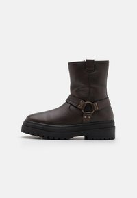 LEATHER UNISEX - Kauboi/mootorratturi poolsaapad - brown