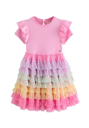 Little Bird, REGULAR FIT - FRILL SLEEVE RAINBOW TULLE PARTY TUTU - Hverdagskjole - light pink