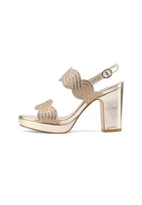 QUEEN HELENA Sandali Con Plateau E Tacco Alto 11 Cm - Sandali Donna Eleganti Con Cinturino Alla Caviglia