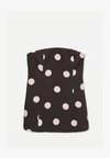 VMLYRA BANDEAU TOP WVN EXP - Топ - chocolate torte aop flushing pink dots