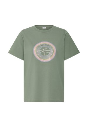 PULZ, PZCHERI - Trükipildiga T-särk - agave green