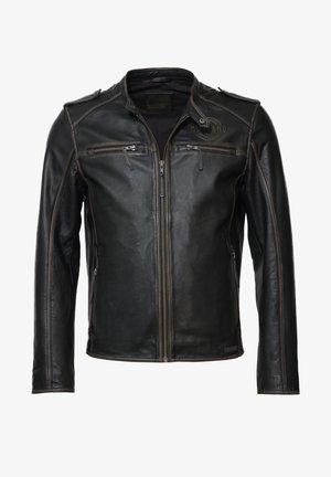 Mustang Veste en cuir - vintage brown