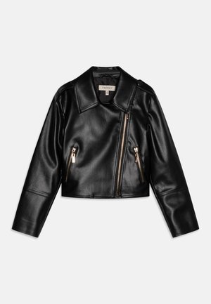 TWINSET CHIODO SPALMATO - Faux leather jacket - nero