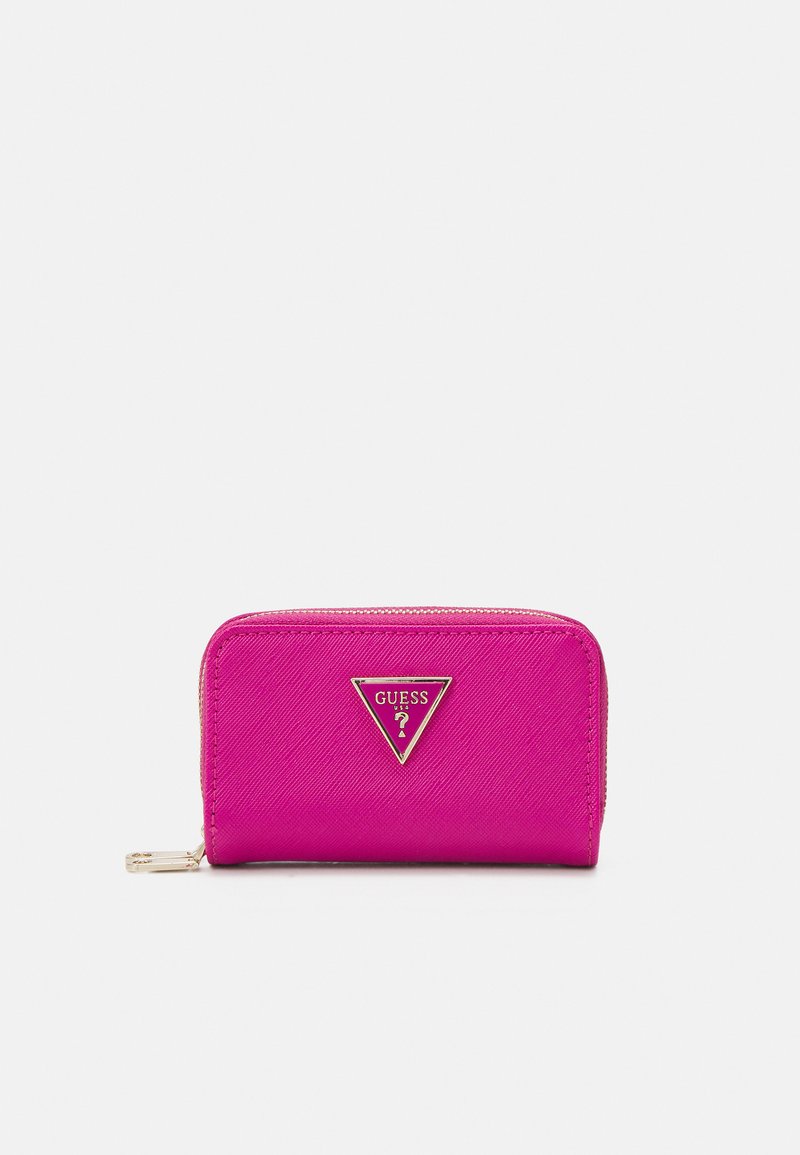 Guess DOUBLE ZIP MINI WALLET Geldbörse boysenberry/pink Zalando.at