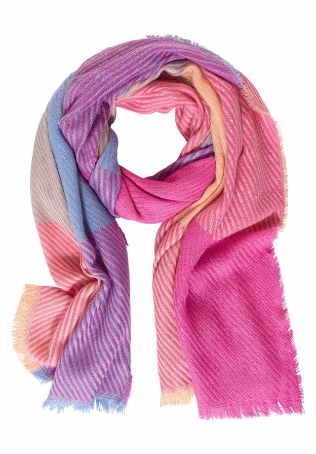 MIT MADRAS-KARO - Schal - pink