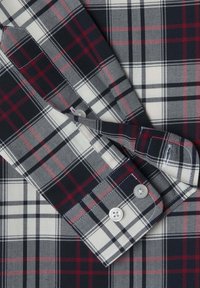 Hackett London PLAID FLAN - Camisa - off white