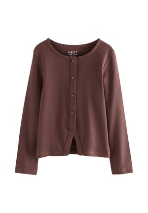 Next REGULAR FIT - LONG SLEEVE - Kardigán - chocolate brown