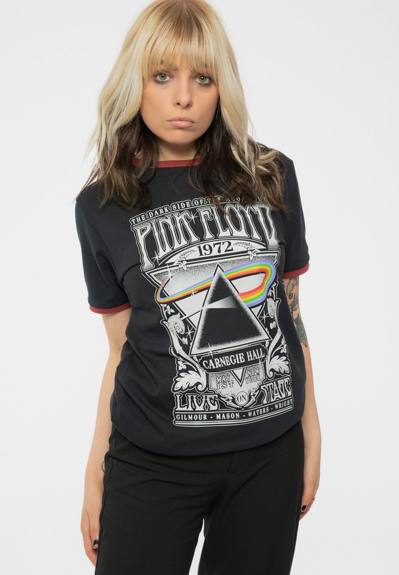 Paradiso Clothing PINK FLOYD CARNEGIE HALL POSTER RINGER - Print T-shirt - black