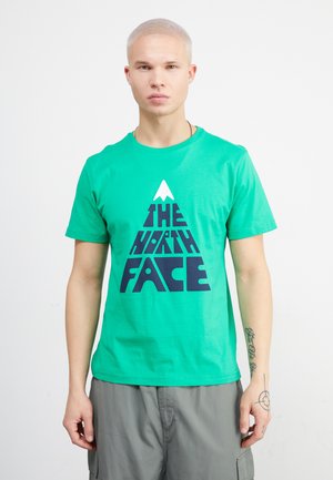 The North Face MOUNTAIN PLAY TEE - Triko s potiskem - optic emerald
