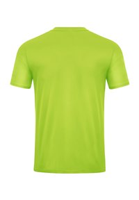 T-shirt a maniche corte, collo rotondo, di un vivace verde lime, realizzato in materiale morbido e leggero, con un design semplice e senza decorazioni visibili.