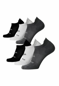 Brooks RUN-IN NO SHOW 6-PACK - Calzini - asphalt white black