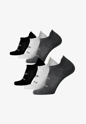 Brooks RUN-IN NO SHOW 6-PACK - Socquettes - asphalt white black