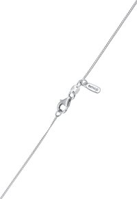 Bracelet en chaîne en argent sterling avec un design torsadé, doté d'un fermoir à homard et d'une étiquette gravée "emoji". Apparence fine et élégante.