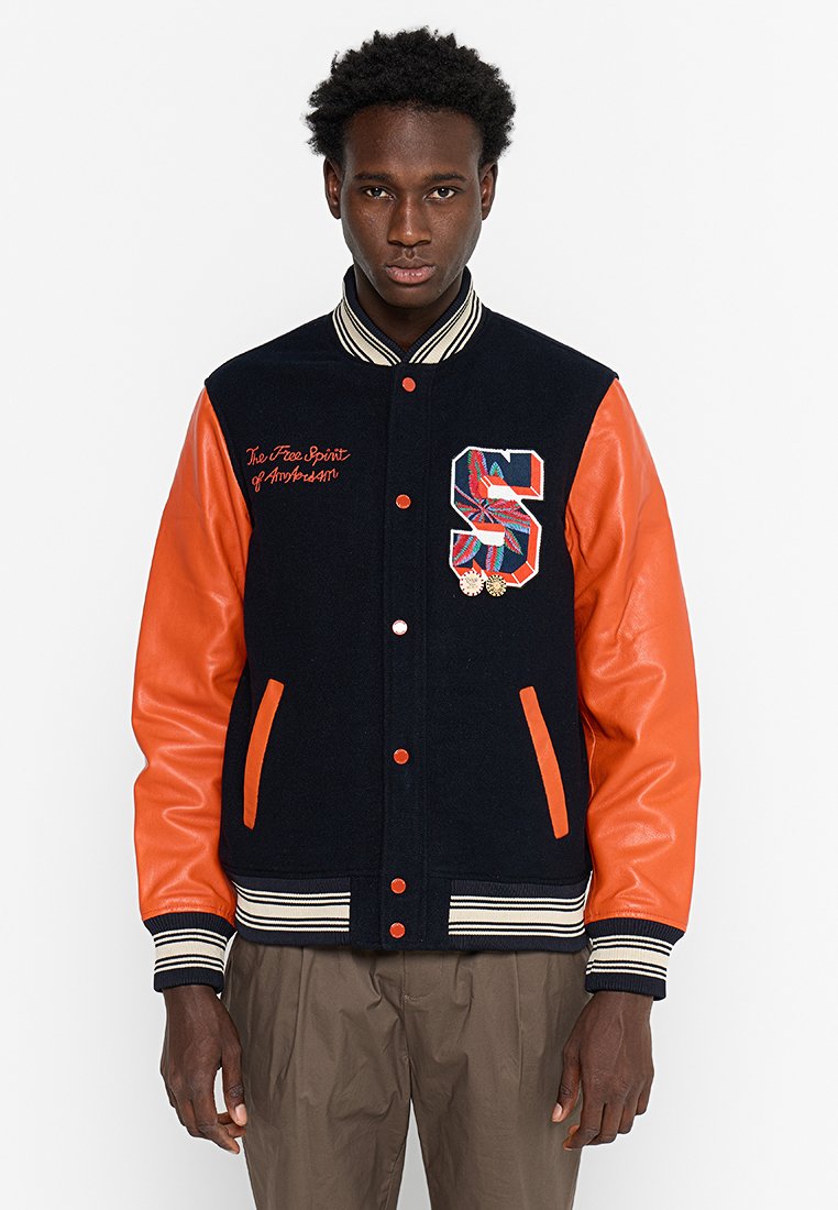 Scotch & Soda Bomberjacks donkerblauw