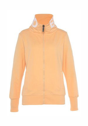 Sudadera con cremallera - mottled orange
