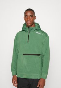 Puma HALF ZIP - Jersey con capucha - deep forest