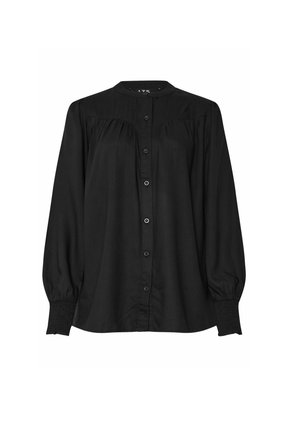 Long Tall Sally TALL LONG SLEEVE  - Button-down blouse - black