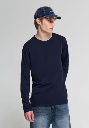 Terranova, T-SHIRT MANICA LUNGA A TINTA UNITA - Maglietta a manica lunga - blu navy